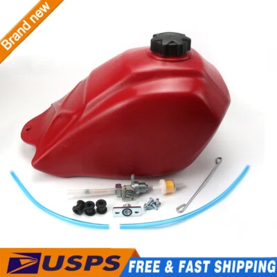 Пластиковый топливный бак с краном для Honda ATC250SX ATC 250SX 1985-1987 красный - Изображение 1 из 4