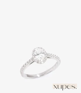 Anillo Tiffany & Co. 0,46 quilates diamante talla ovalada platino soleste - Imagen 1 de 8