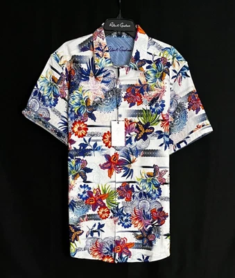 Robert Graham KENDARI Embroidered Short Sleeve $298 2XL NWT Classic Fit XXL - Image 1 of 4