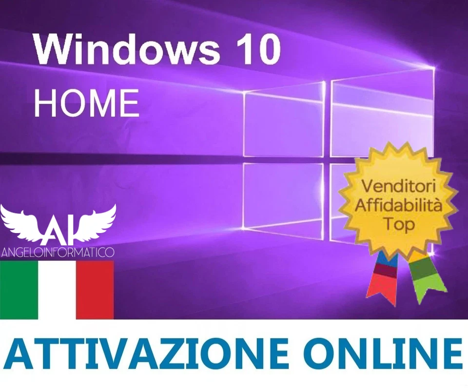 WINDOWS 10 HOME LICENZA ORIGINALE FATTURA ITALIANA E GARANZIA - Imagen 1 de 1
