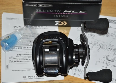 daiwa zillion TW HLC 1516SH baitcast reel right hand 7.3:1  10 bearings NEW - Image 1 of 4
