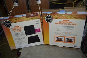 2 New! Thrive Expandable Terrarium Divider Fits 40 Gal **READ** - Picture 1 of 3