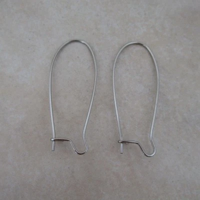 24 гипоаллергенных ушных провода из нержавеющей стали длиной 34 мм 22 калибра - Изображение 1 из 4
