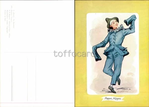 MASCHERE COMMEDIA DELL'ARTE ZIMELLI-PEPPE NAPPA SICILIA SCIACCA-A7-47 - Picture 1 of 1