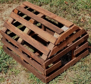 Vintage Lobster Trap Wood Half Round New Clean Nautical Decor Beach Rustic  - Picture 1 of 4