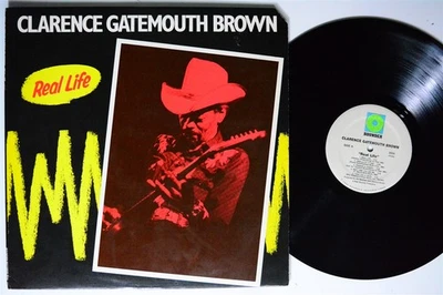 CLARENCE GATEMOUTH BROWN Real Life ROUNDER LP VG+ translucent green QUIEX blues Foto 1 de 2