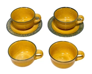 Set of 6 Pfaltzgraff America Mafa Stoneware 4 Cups & 2 Saucers – USA - Picture 1 of 3