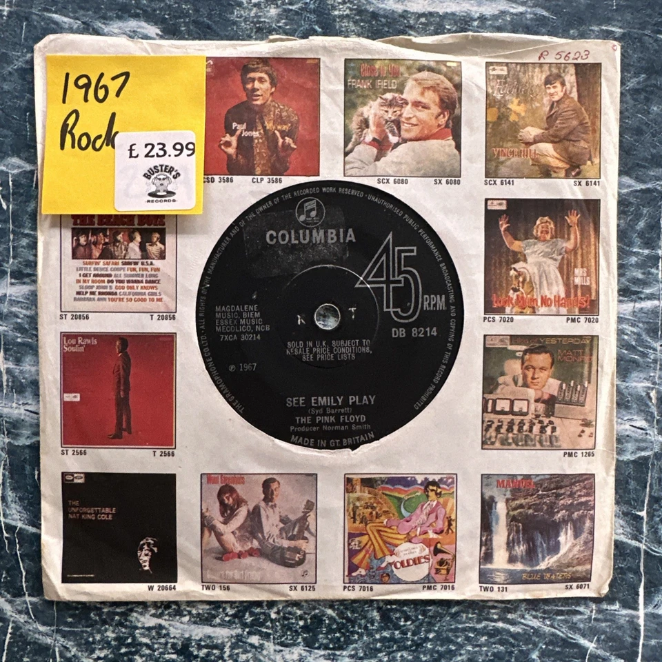 The Pink Floyd - See Emily Play 7” Vinyl Record Single VG - Image 1 of 4