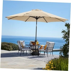 11FT Patio Umbrellas with Base Included, Outdoor Umbrella with Sandbag Base, - Picture 1 of 8