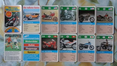 Quartett Motorrad Harley Davidson BMW Honda Moto Guzzi Kawasaki Suzuki Yamaha - Bild 1 von 3