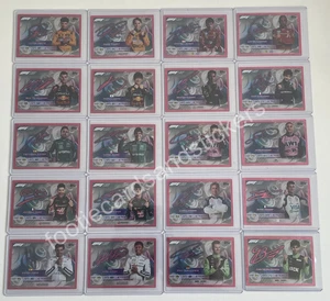 Turbo Attax 2025 COMPLETE FULL SET 20 PINK PARALLEL SIGNATURE STYLE - Topps 🇮🇳 - Picture 1 of 1