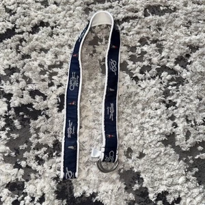 Baby Boy RALPH LAUREN Baby Blue White Lighthouse Knot Canvas Belt Sz 6 Month - Picture 1 of 4