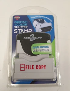 Cosco " FILE COPY" Premium 1-Color Shutter Stamp Item - 035615 Pre-Inked - Picture 1 of 2