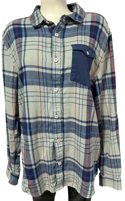 VINTAGE Rusty Flannel Men's Shirt Adult Long Sleeve Button Down Pocket  Size L - Image 1 of 4