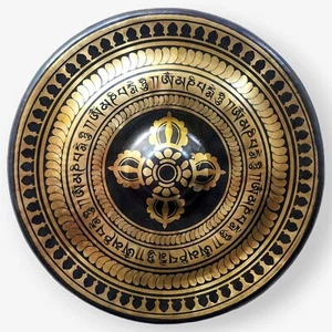 11" Burmese Handcrafted Nipple Thai Gong Tibetan Sound Healing Meditation Nepal - Picture 1 of 3