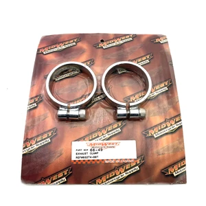 Midwest Motorcycle Chrome Aircraft Exhaust Clamp 65274-88T Harley 48-65 Panhead - Picture 1 of 8
