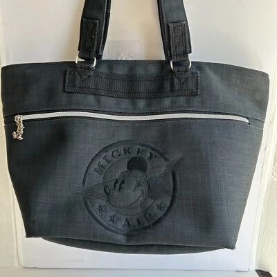 Disney Mickey Mouse Embroidered Tote Bag/ Shoulder Bag in Black — 第 1/4 张图片