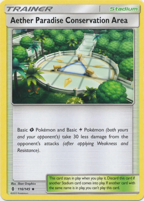 4x Pokemon TCG Guardians Rising Aether Paradise Conservation Area 116/145 - Image 1 of 1