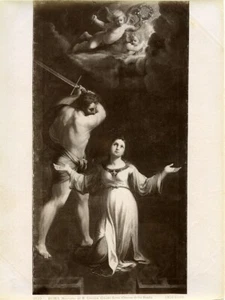 Italy Roma Guido Reni St Cecile martyrdom Chiesa della Santa Photo Anderson 1880 - Picture 1 of 3