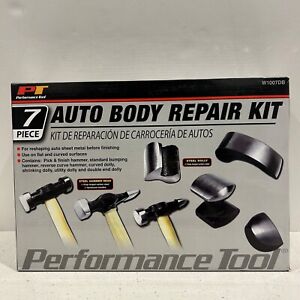 7-Piece Auto Body Repair Kit with Carbon Steel Hammer Head & Dollies, Dent Tools