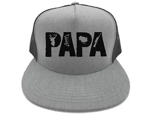 PAPA Cap, Opa, Pfotenpfote, Jäger Papa, Snapback, Truckermütze, schwarzer Text - Bild 1 von 10