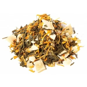 Pina Colada Mischung grüner Tee lose Blätter Ananas und Kokosnuss 50g 100g 150g - Bild 1 von 3