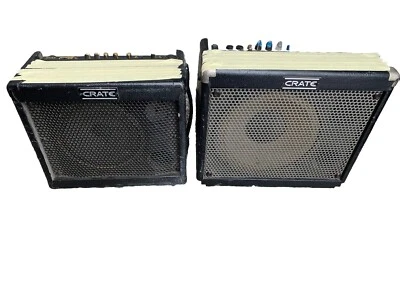 Crate Battery Amplifier Limo TX 50D Vocal and Guitar channels # 2 Units Included - Image 1 of 4