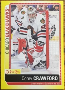 2013-14 O-Pee-Chee Stickers Corey Crawford #S-CC Chicago Blackhawks - Picture 1 of 2
