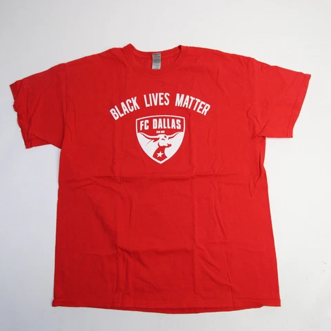 FC Dallas Gildan Heavy Cotton Short Sleeve Shirt Men's Red New Cover