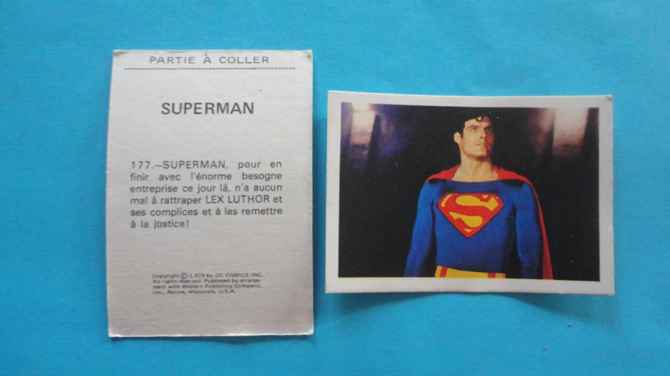 SUPERMAN 1979 AGE EDUCATIF STYLE PANINI 1 VIGNETTE AU CHOIX PARMI  97 VOIR LISTE - Image 1 of 1