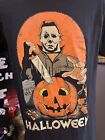 Michael Myers John Carpenters Halloween Horror Mens Black Tshirt Med Preowned