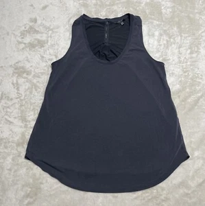 Lucky Brand Top Women's XS Dark Gray Sleeveless Stretch Knit Scoop Neck Blouse - Picture 1 of 6