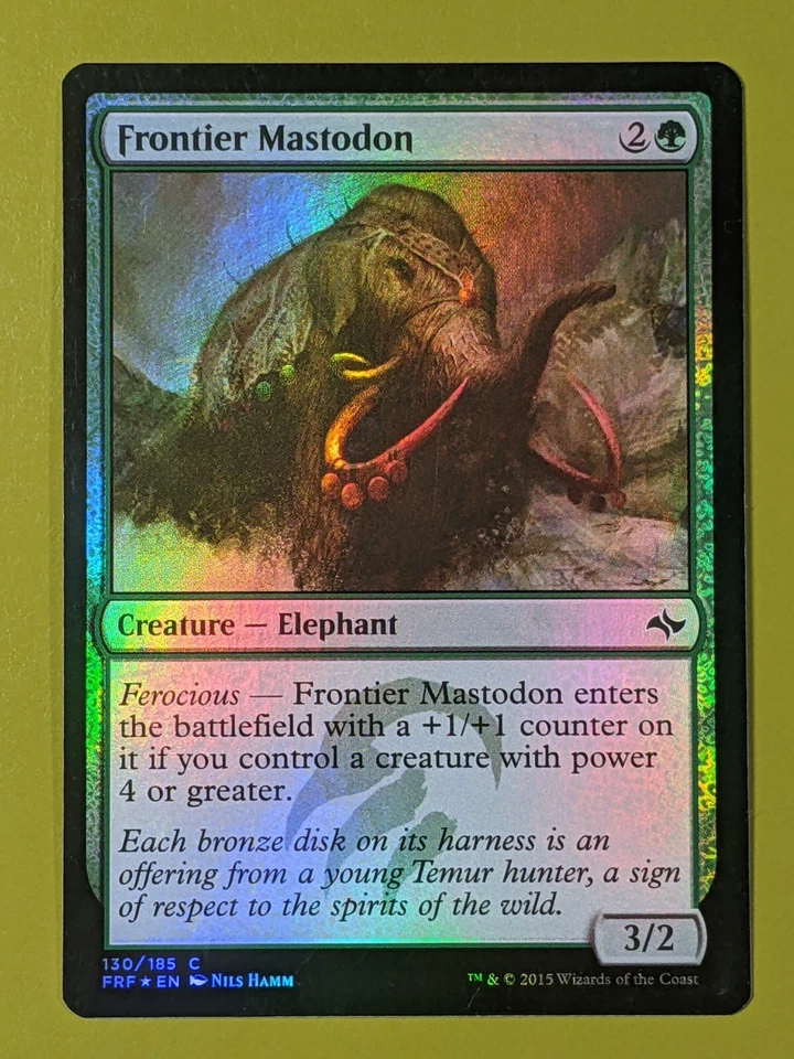 FOIL Frontier Mastodon x1 Fate Reforged 1x Magic the Gathering MTG - Image 1 of 1