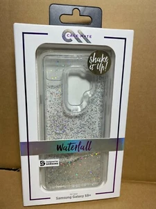 Case Mate Galaxy S9+ Plus Case Clear Sparkle Waterfall Liquid Cascading Glitter - Picture 1 of 2