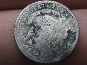 1830 Silver Capped Bust Half Dime, About Good Details