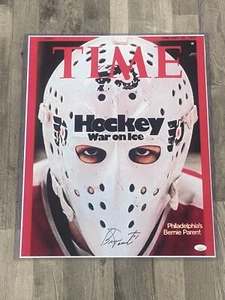 Bernie Parent Hand-Signed Autographed Time Magazine Cover 16x20 Photo JSA COA - Picture 1 of 3