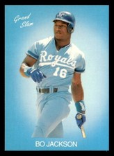 Bo Jackson 1990 Light Blue Promo Card Kansas City Royals