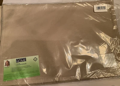 Joy Mangano Home - Tan Color-Set of 4 Placemats New - Image 1 of 4