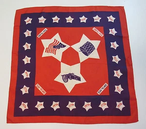 VINTAGE 1976 UNITED STATES BICENTENNIAL SCARF 200 YEARS ACETATE MADE IN JAPAN - Bild 1 von 10