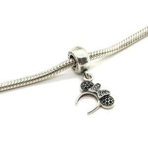 DISNEY X MINNIE MOUSE HEADBAND S925 SILVER CHARM (EPJ029383) - Picture 1 of 5