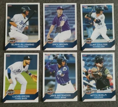 2018 Biloxi Shuckers SINGLE CARDS from Team Card Set - CHOOSE YOUR PLAYER - Image 1 of 4