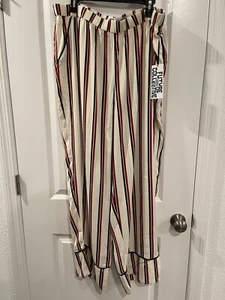 NWT Future Collective Reese Blutstein Women's Straight Leg Satin Pant White XXL - Picture 1 of 8