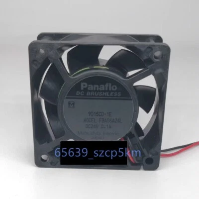 Panaflo FBA06A24L 60*60*25MM 6025 DC24V 0.1A 2Pin Inverter cooling fan 9D15CD-1E - Image 1 of 3