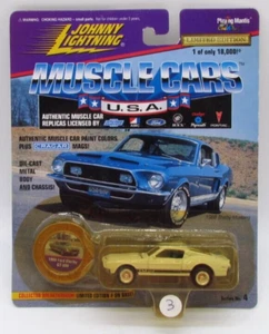 Vtg Johnny Lightning Muscle Cars USA 1968 Ford Shelby GT-500 White NEW Toy Car - Picture 1 of 12
