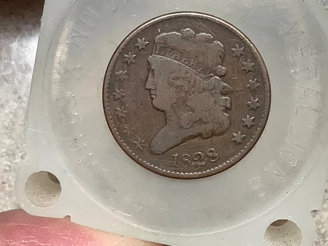 1828 13 Stars Classic Head Half Cent *Grand Pa’s Collection* Nice1, Don’t Miss Cover