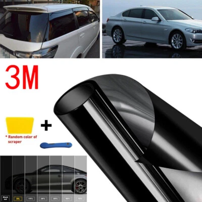 300CM Uncut Roll Window Tint Film 5% VLT 20" x 10ft Feet Car Home Office Glass Foto 1 de 4