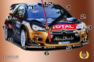 HORLOGE MURALE LOEB, CITROEN DS3 WRC -01M - Picture 1 of 1