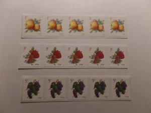 MCFSTAMPS SET OF 3 COIL STRIPS 1c 5037 3c 5038 5c 5201 MNH - Picture 1 of 1