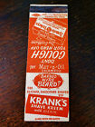 Vintage Matchcover: Krank's Shave Kreem & Zymole Trokeys Cough Drops
