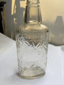 Vintage 1/2 Pint Embossed Bottle D-2 40-41 Clear Glass - Picture 1 of 12